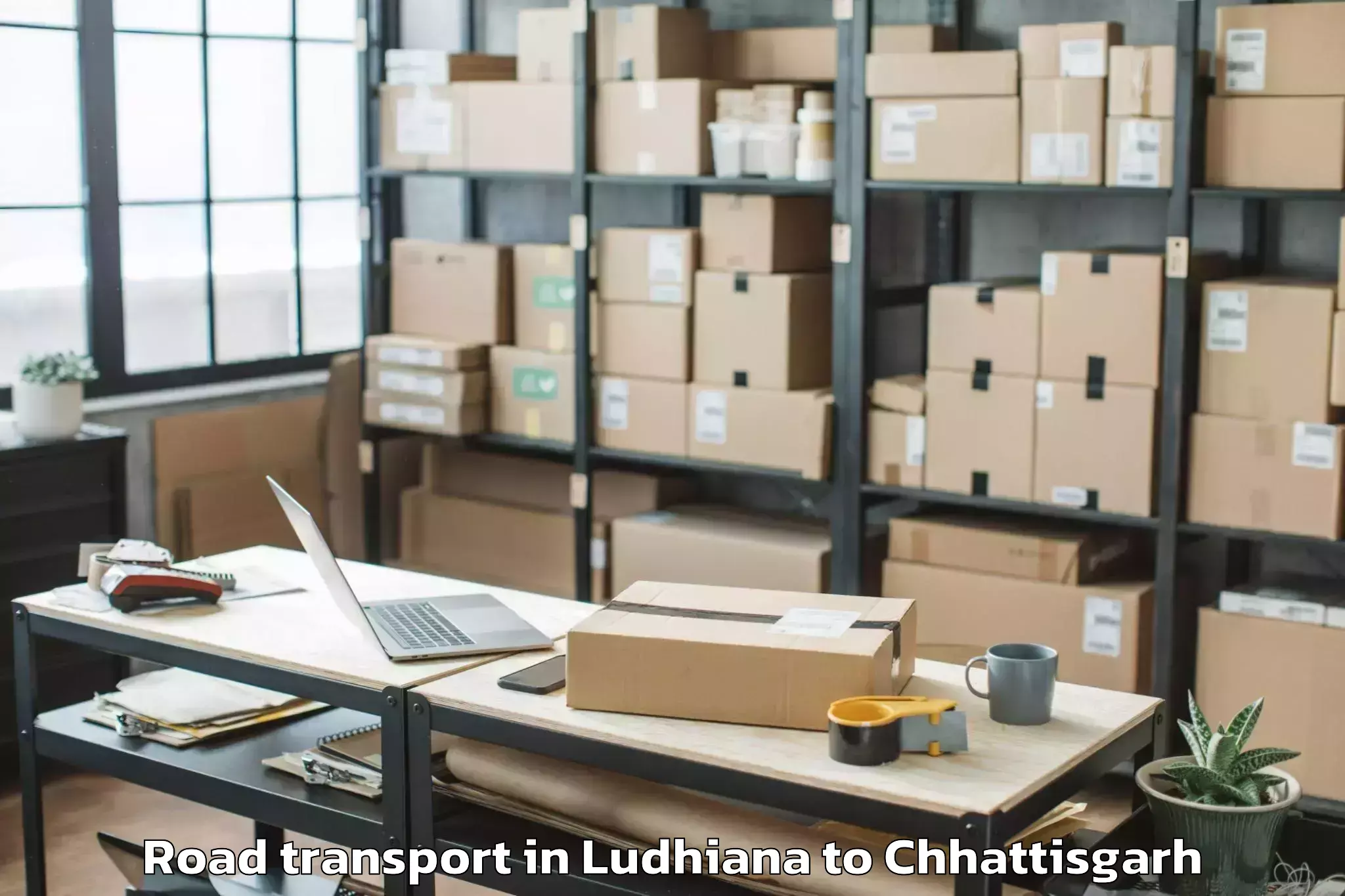 Reliable Ludhiana to Pithora Road Transport